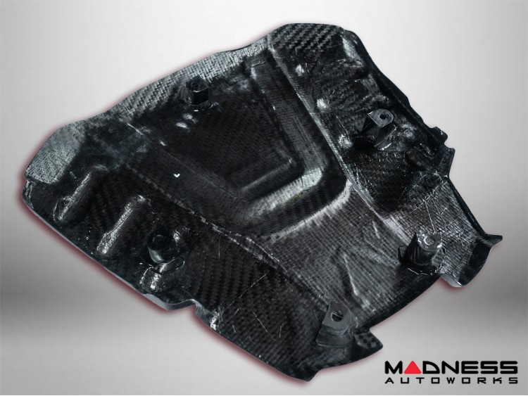 Alfa Romeo Giulia Engine Cover - Carbon Fiber - QV Model